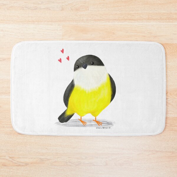 Item preview, White Collared Manakin Bird in love designed and sold by julianamotzko.