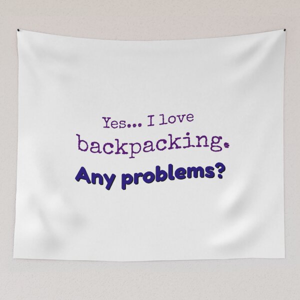 Artikelvorschau, Ich liebe Backpacking entworfen und verkauft von cooldesignsalot.