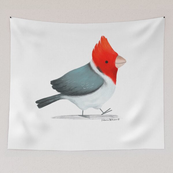 Item preview, Red Crested Cardinal Bird designed and sold by julianamotzko.