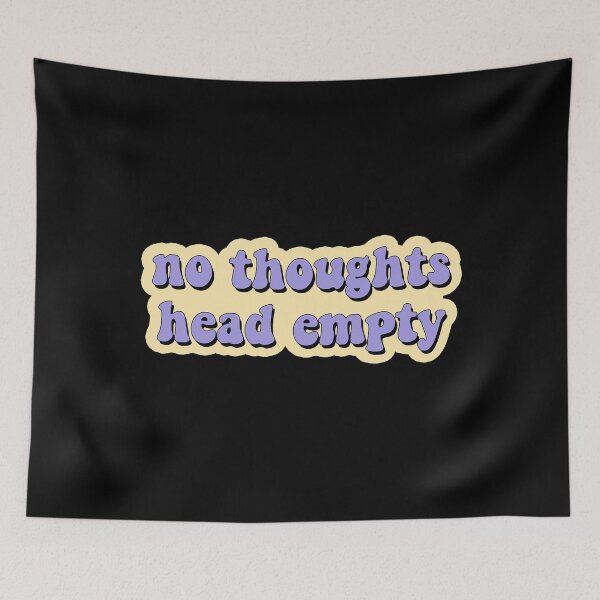 Item preview, no thoughts head empty Sticker designed and sold by AniliLuis.