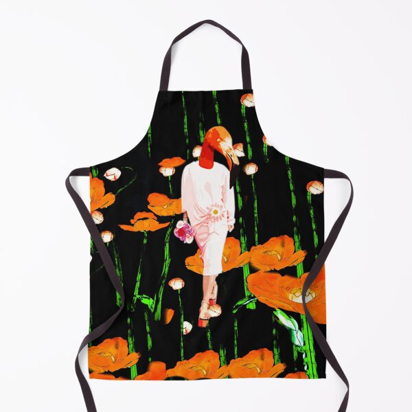Item preview, Flamingo Fashionista bird in a dress botanical print designed and sold by Nonsense and Relish.