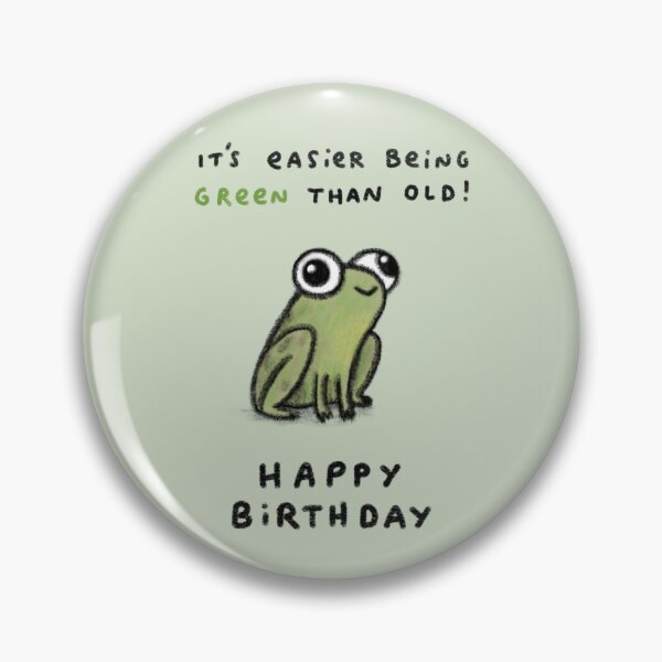 Item preview, Birthday Green Frog designed and sold by SophieCorrigan.