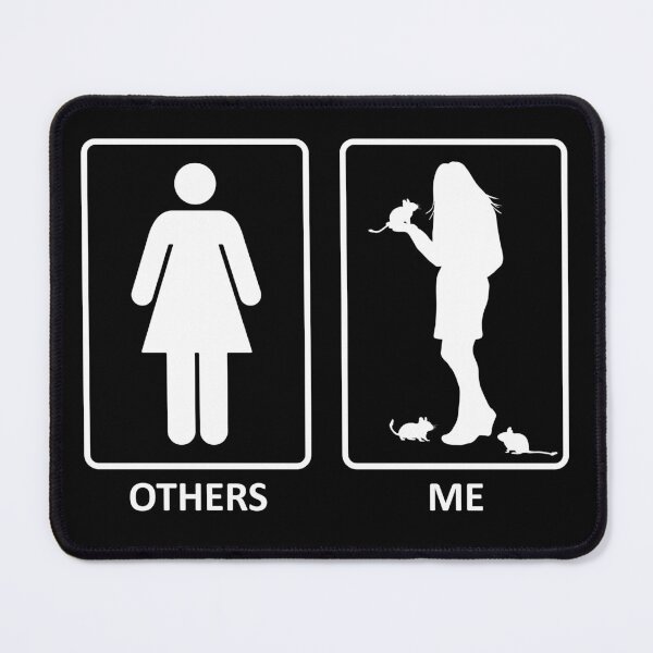 Item preview, Others vs. Me (woman) - degu designed and sold by RatArt Designs.