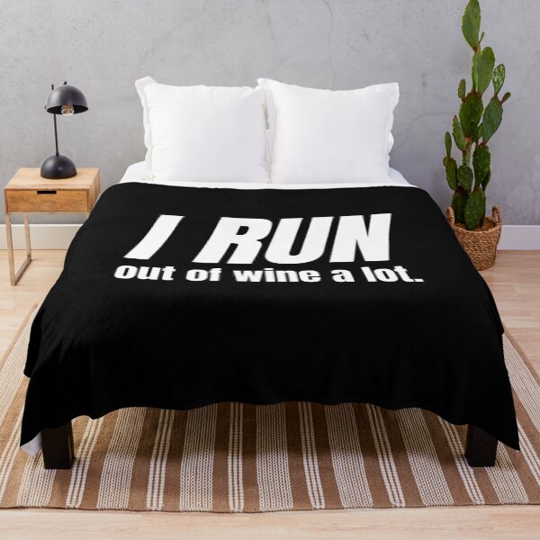 Item preview, I Run Out Of Wine A Lot - Funny Running I designed and sold by RunPower.