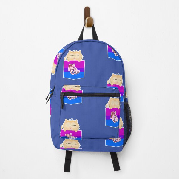 Item preview, Mel the Cat Coming Out Pocket Bisexual Flag designed and sold by elisagavi.