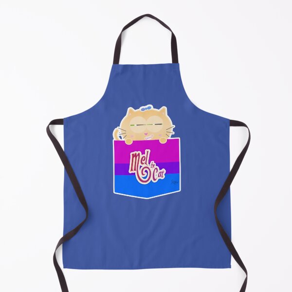 Item preview, Mel the Cat Coming Out Pocket Bisexual Flag designed and sold by elisagavi.
