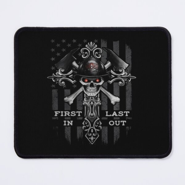Item preview, Firefighter-skull-first-in-last-out-shirt designed and sold by TordEngstrom.