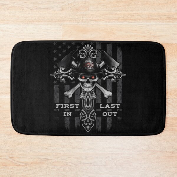 Item preview, Firefighter-skull-first-in-last-out-shirt designed and sold by TordEngstrom.