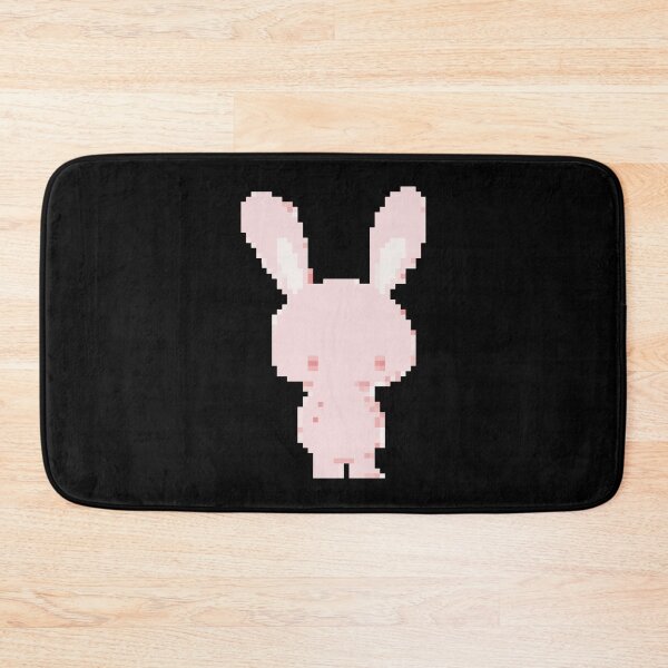 Item preview, Cute pixel art pink bunny designed and sold by PrintsyGal.