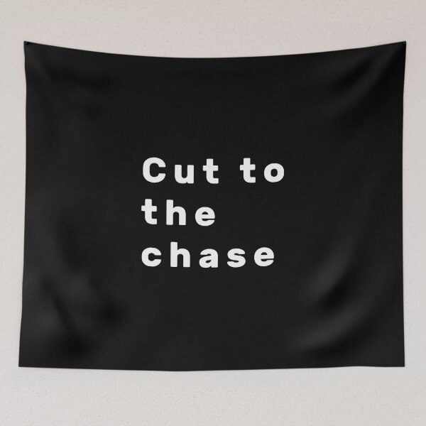 Item preview, Cut to the chase - White designed and sold by Parag's Travel Shop.