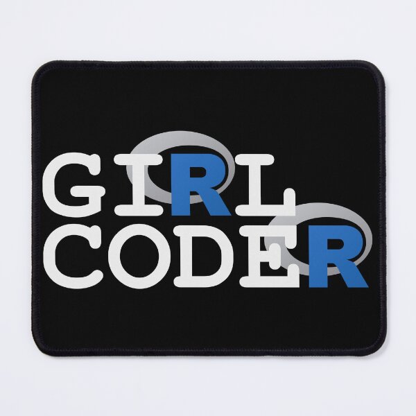 Item preview, Girl Coder in R! (on black) designed and sold by Groenendijk.
