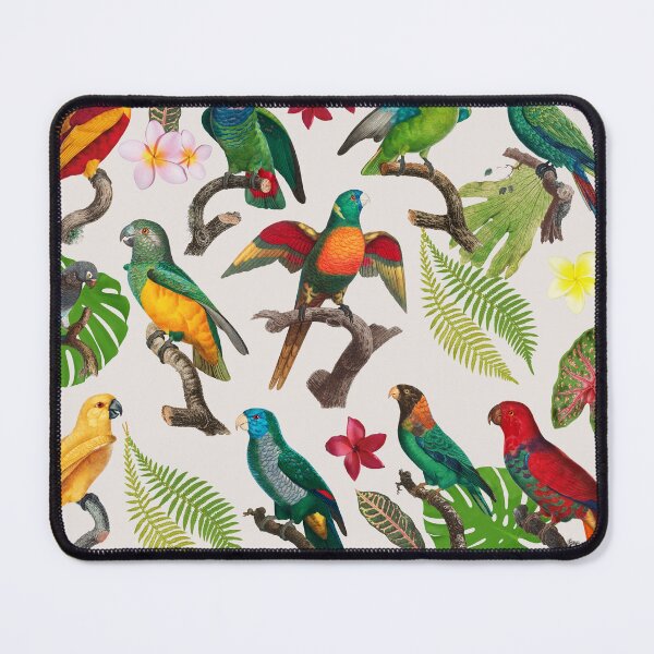 Item preview, Colorful Tropical Parrots, Leaves & Flowers  designed and sold by idovedesign.
