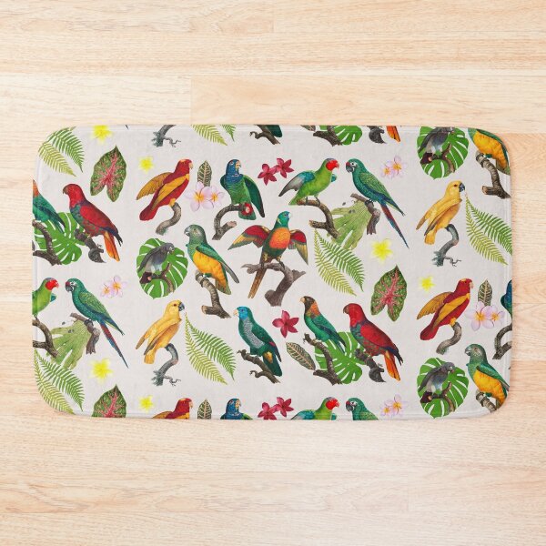 Item preview, Colorful Tropical Parrots, Leaves & Flowers  designed and sold by idovedesign.