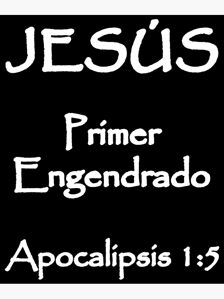 "Revelation 1:5 Jesus First Begotten Spanish Bible Verse" Sticker By ...