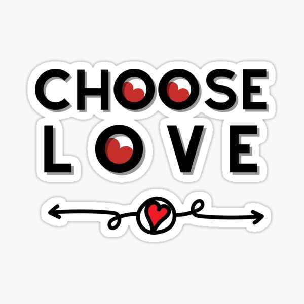 Choose love Buffalo Bills logo t shirt and logo Sticker for Sale