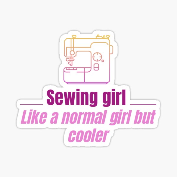 Item preview, sewing girl designed and sold by TaxiFraise.