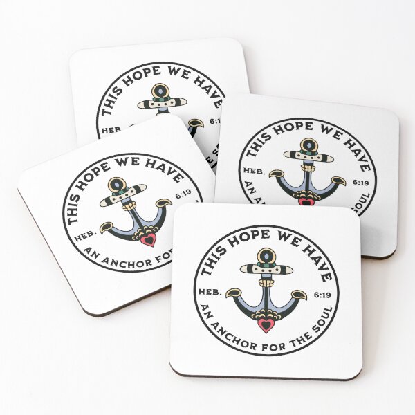 Item preview, Hope as an Anchor Tattoo Badge Design designed and sold by BibleGraphics.