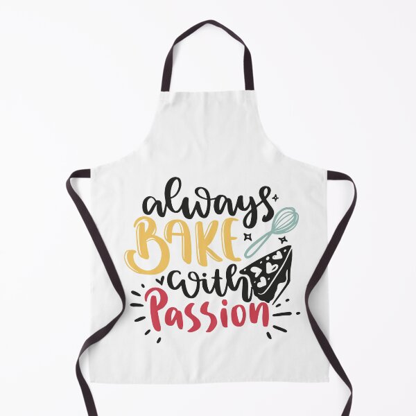 Item preview, Always bake with passion - Baking Fun quotes - White bg designed and sold by epicmarketing.