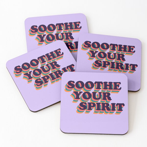 Item preview, Soothe Your Spirit Retro Positive Phrase designed and sold by MindfulMeta.
