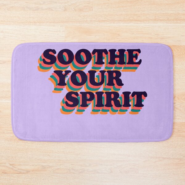Item preview, Soothe Your Spirit Retro Positive Phrase designed and sold by MindfulMeta.