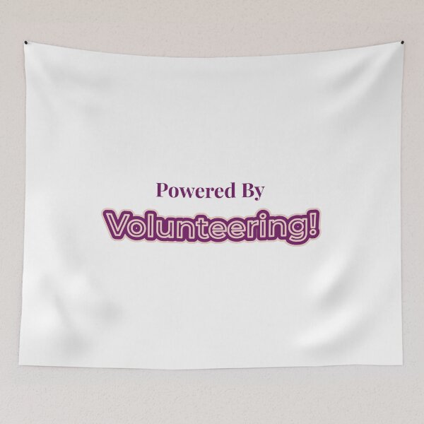 Item preview, Powered By Volunteering designed and sold by cooldesignsalot.