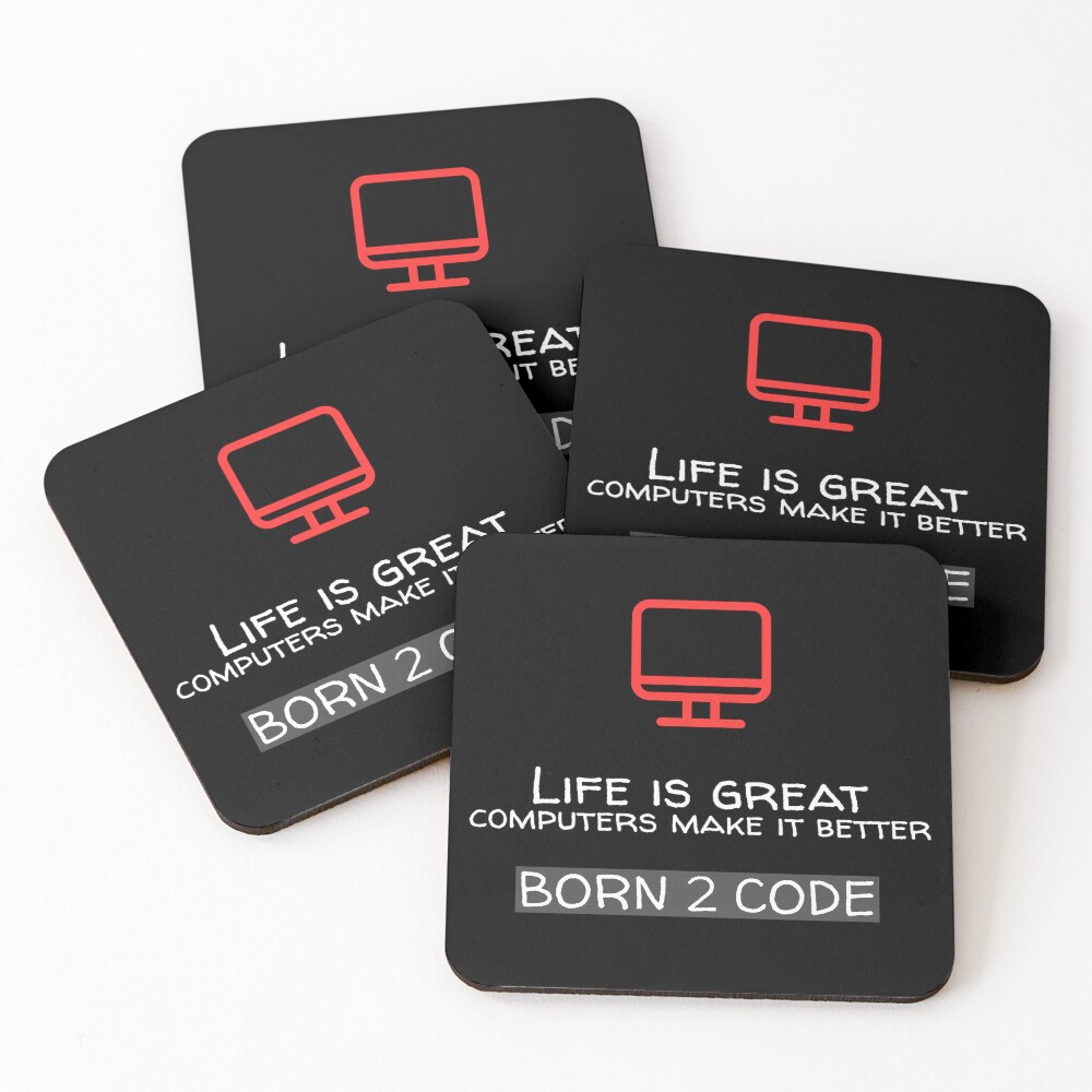Item preview, Coasters (Set of 4) designed and sold by ComputerGeeksTs.