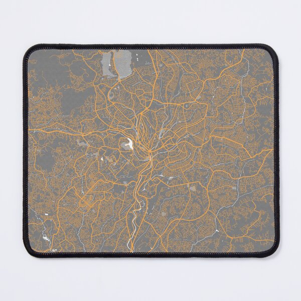 Item preview, Yaounde City Map Cameroon - Bauhaus designed and sold by deMAP.