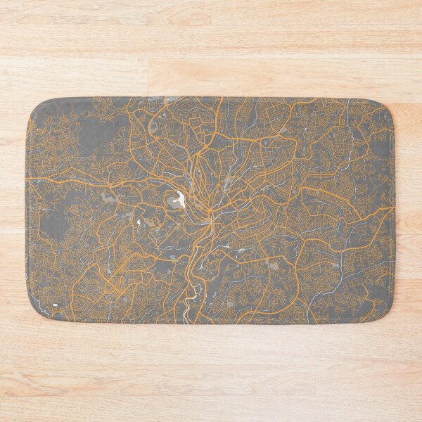 Item preview, Yaounde City Map Cameroon - Bauhaus designed and sold by deMAP.