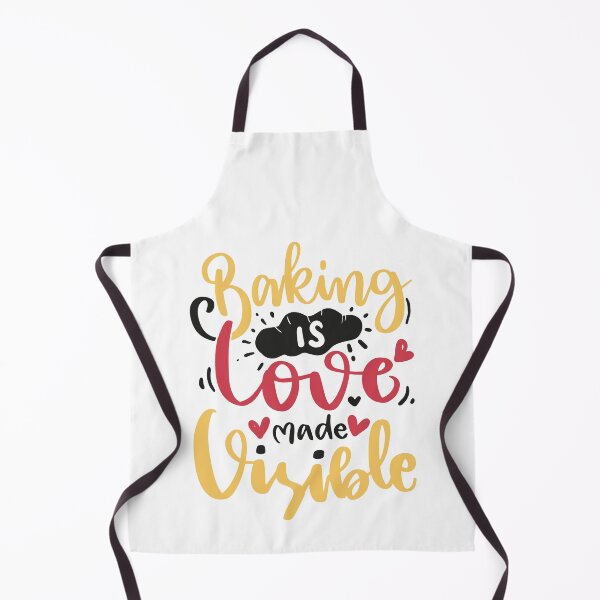 Item preview, Baking is love made visible - Baking Fun quotes - White bg designed and sold by epicmarketing.