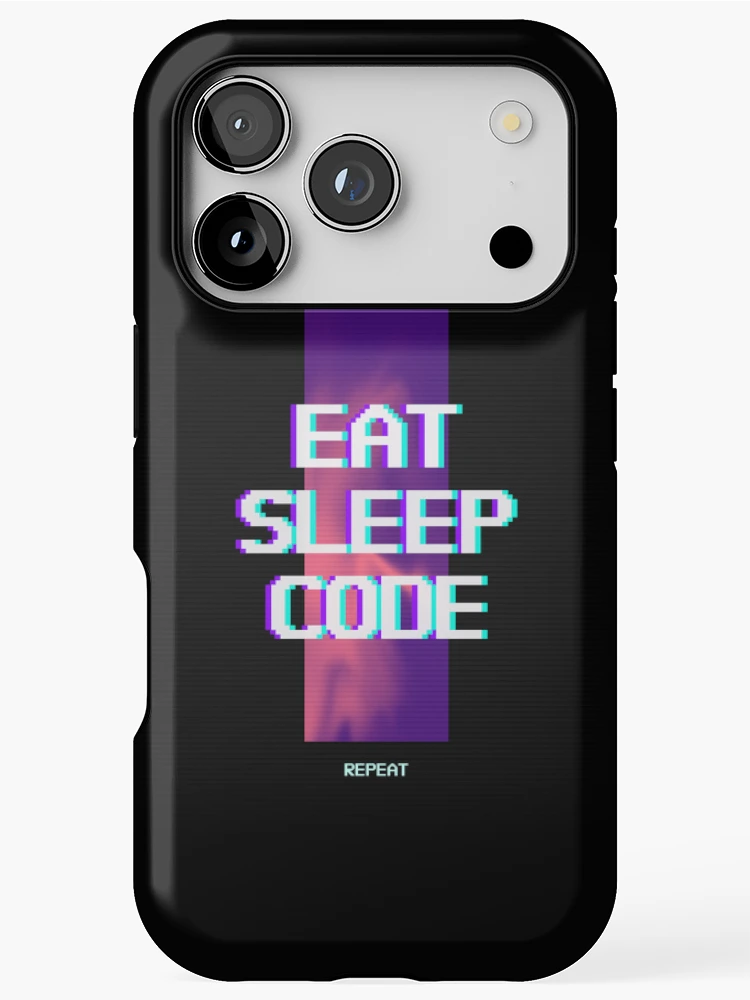 Thumbnail 1 of 4, iPhone Case, Computer Geek Born To Code Simple Code designed and sold by ComputerGeeksTs.