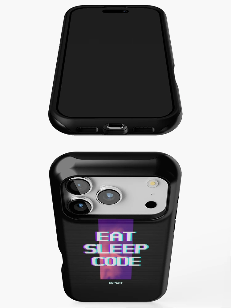 Thumbnail 3 of 4, iPhone Case, Computer Geek Born To Code Simple Code designed and sold by ComputerGeeksTs.