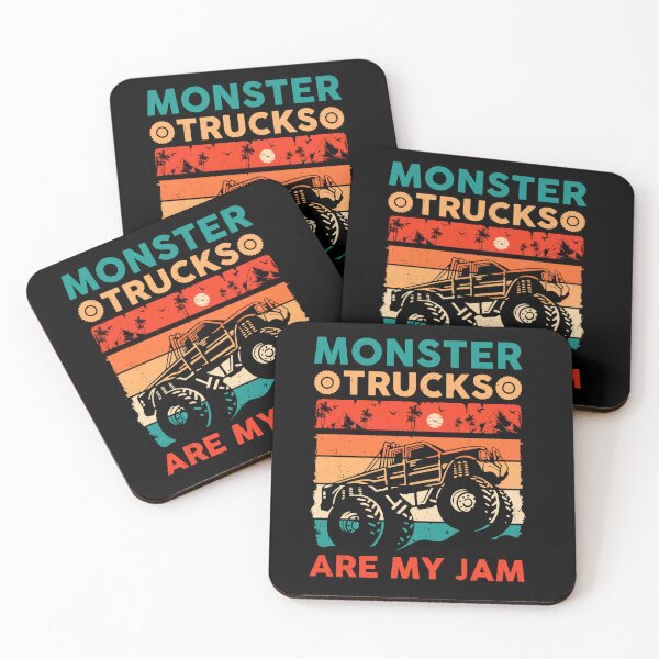 Item preview, Monster trucks are my jam designed and sold by pnkpopcorn.