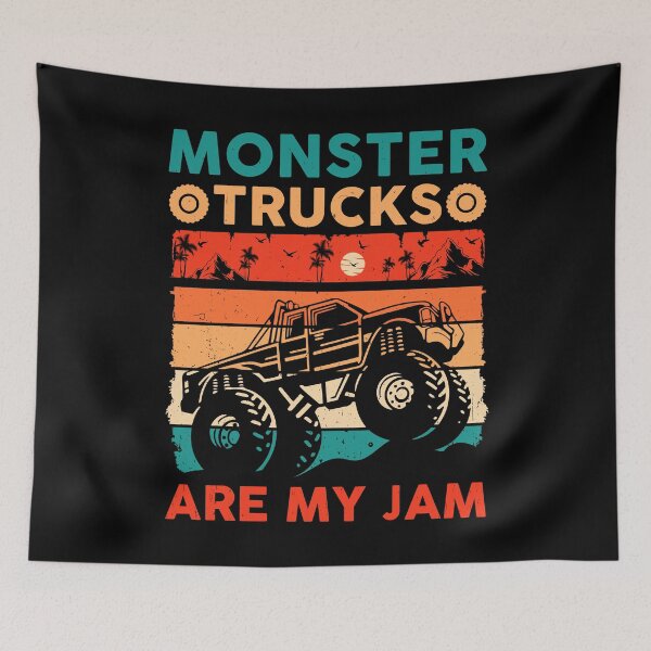 Item preview, Monster trucks are my jam designed and sold by pnkpopcorn.
