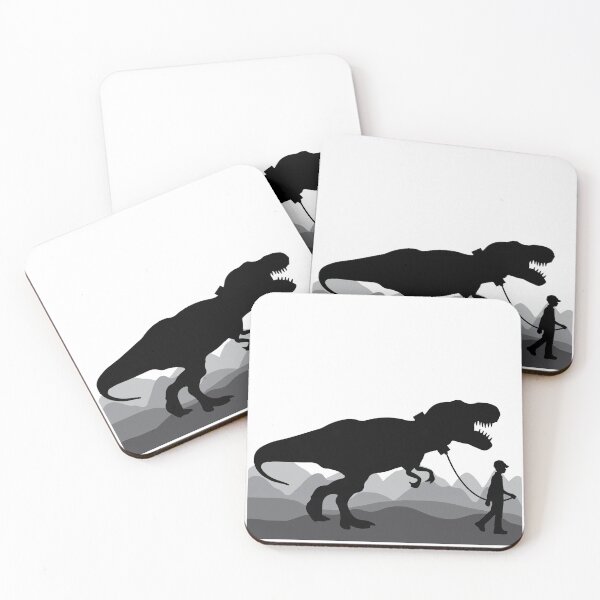 Item preview, Boy Walking Pet T rex Dinosaur designed and sold by HotHibiscus.