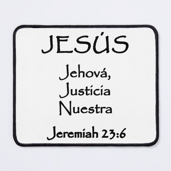Item preview, Jeremiah 23:6 Jesus Lord Our Righteousness Spanish Bible Verse designed and sold by NombresDeJesus.