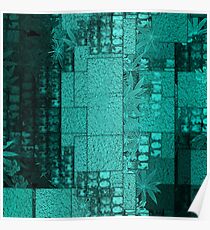Blue Blocks Poster