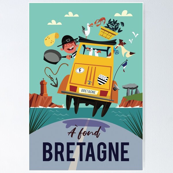 Item preview, Bretagne poster designed and sold by GAGodel.