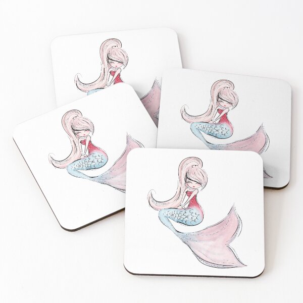 Item preview, Mermaid Watercolor desing decorate crafts designed and sold by Aramdesing.