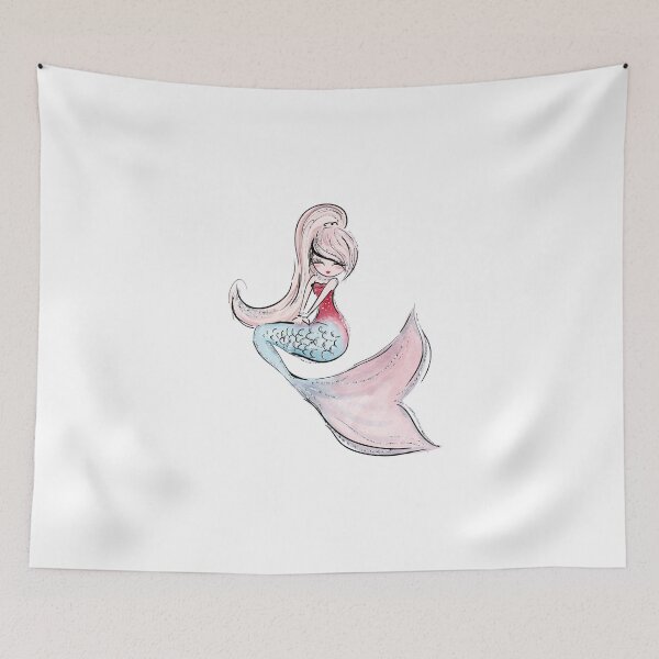 Item preview, Mermaid Watercolor desing decorate crafts designed and sold by Aramdesing.
