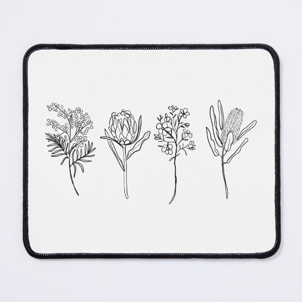 Item preview, Australian Native Flowers Line Drawing (kisscut) designed and sold by FlounderingAbt.