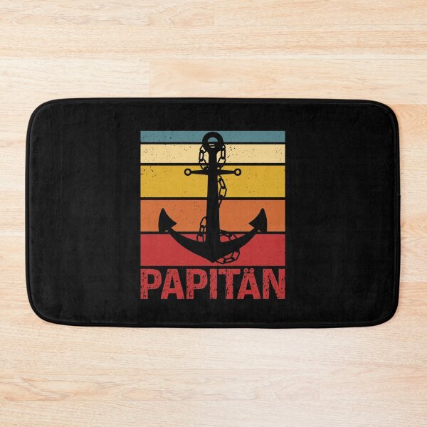 Item preview, Papitän Papa und Kapitän Lustiges Retro Anker Vatertag Herren Papitän designed and sold by Tatus Brinal.
