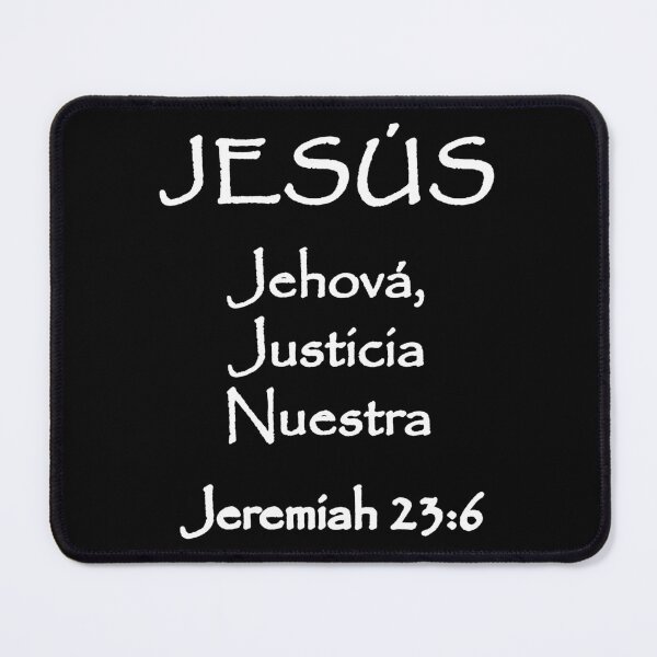 Item preview, Jeremiah 23:6 Jesus Lord Our Righteousness Spanish Bible Verse designed and sold by NombresDeJesus.