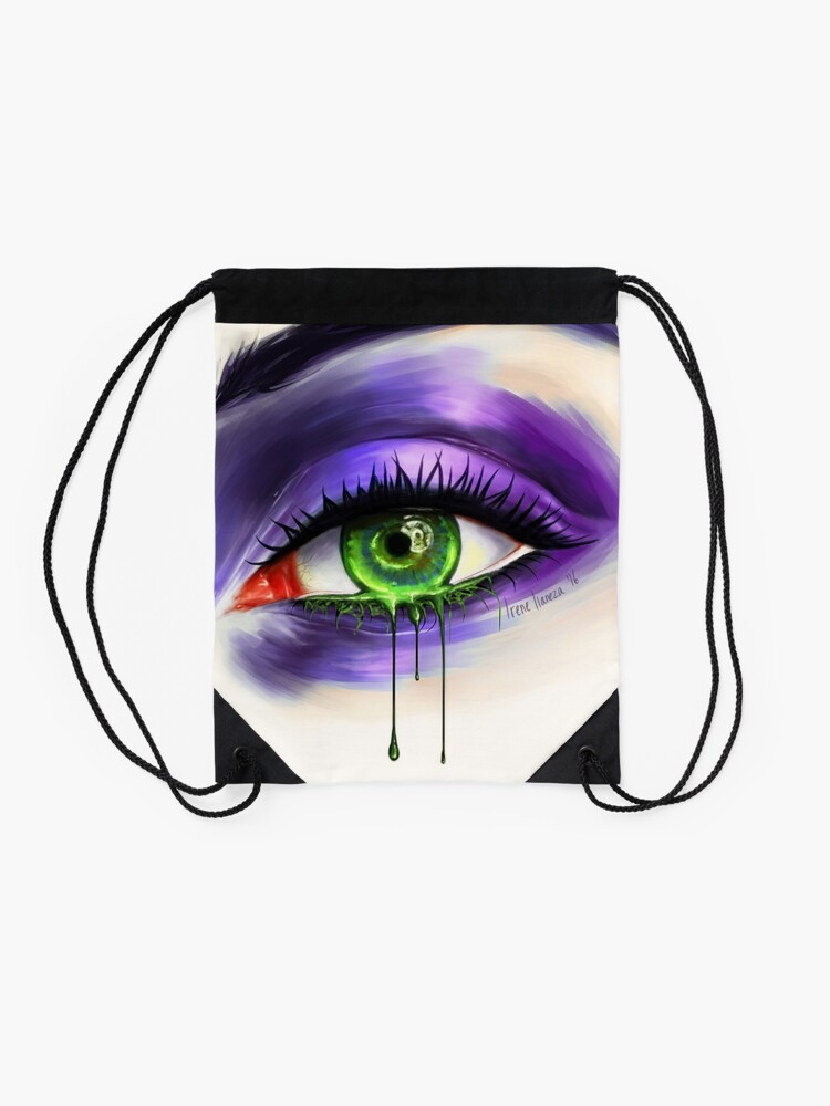 Alternate view of Green Eye Drawstring Bag