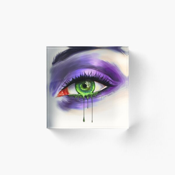 Green Eye Acrylic Block