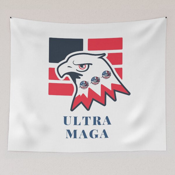 Item preview, Ultra maga eagle with fighter icons best start of the year designed and sold by klimov0101.