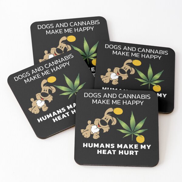 Item preview, Dogs And Cannabis Make Me Happy  designed and sold by BestDesignbySof.