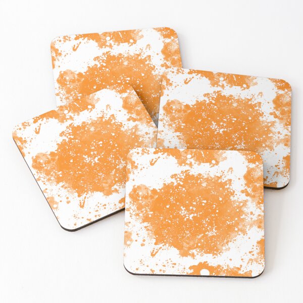 Item preview, Orange and White Paint Splatter Design designed and sold by WordsToArt.