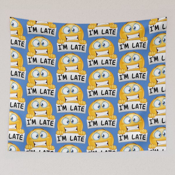 Item preview, I'm Late Emoticon designed and sold by Yael Weiss.