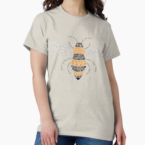 Item preview, Honey Bee Word Cloud with Wings designed and sold by jitterfly.