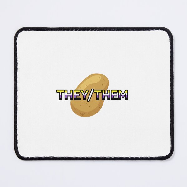 Item preview, They/them potato- nonbinary flag designed and sold by CottonCandyCole.
